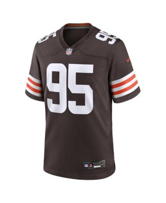 Men's Myles Garrett Brown Cleveland Browns Team Game Jersey
