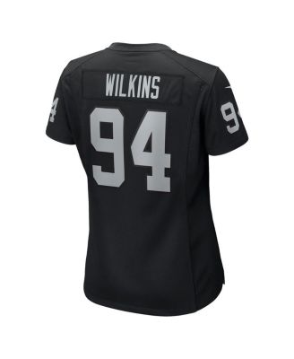 Women's Christian Wilkins Black Las Vegas Raiders Team Game Jersey