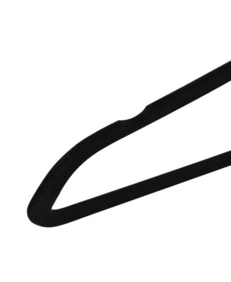 20 pcs Clothes Hanger Set Anti-slip Black Velvet
