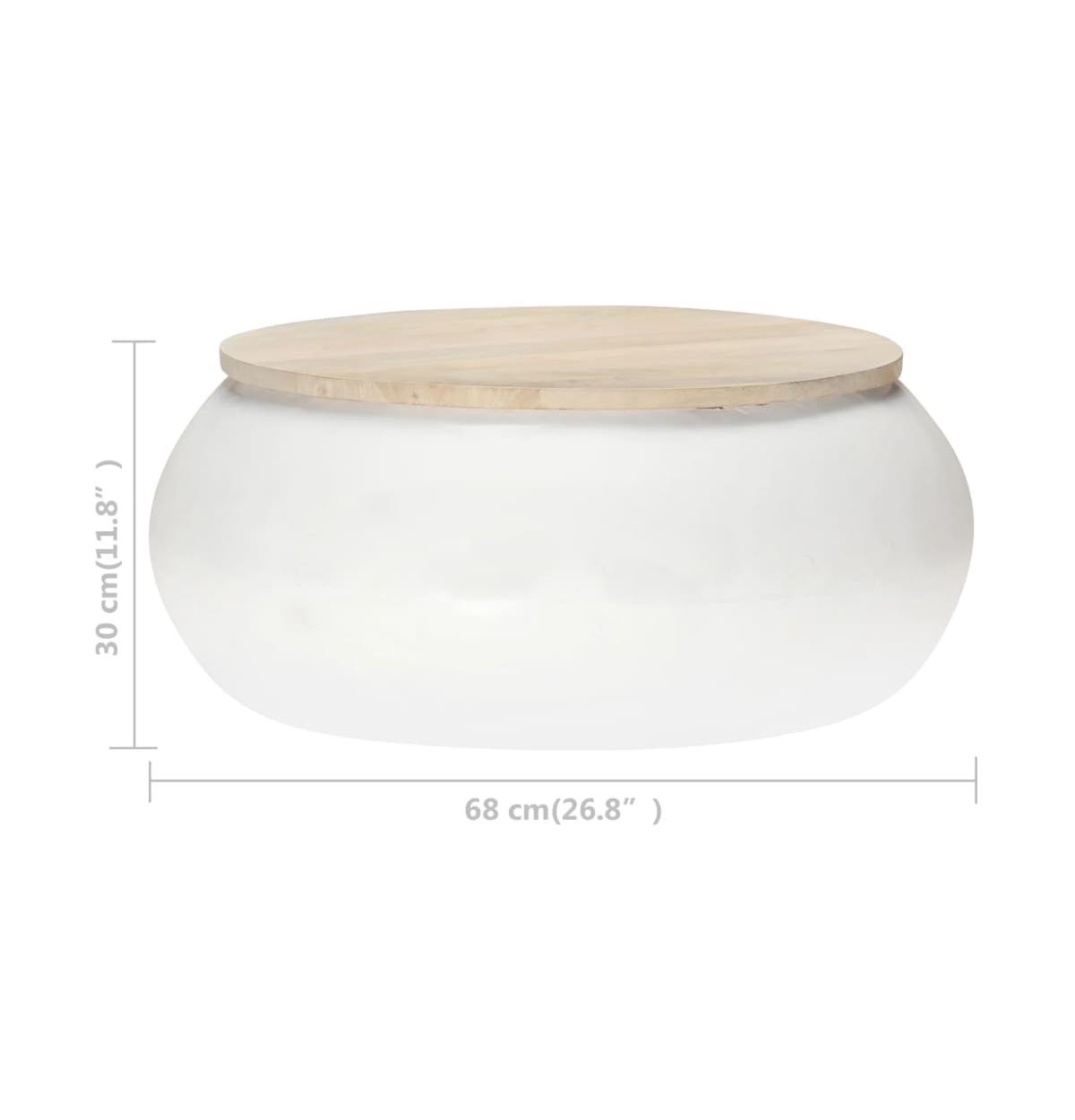 Coffee Table White 26.8