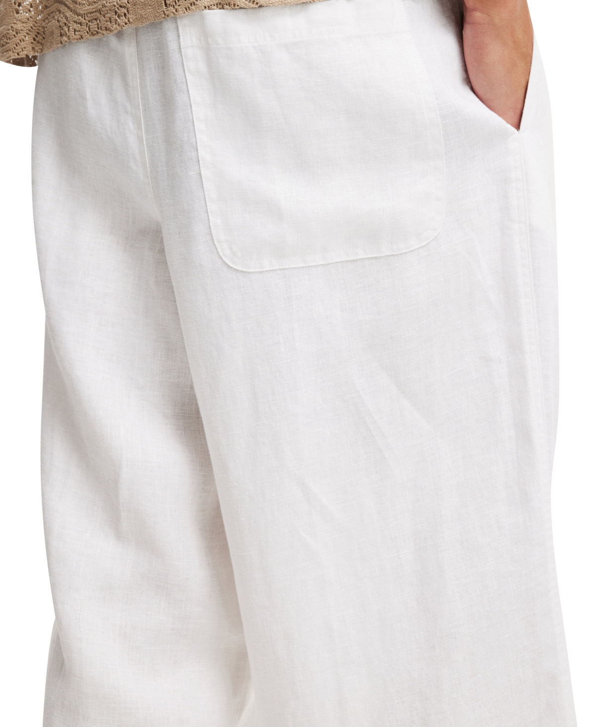 Shop Cotton On Men's Super Baggy Linen Pant In White