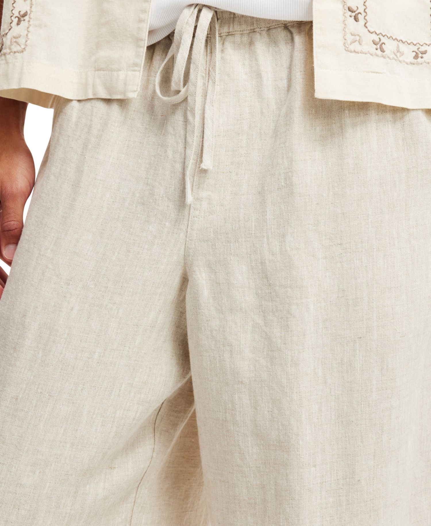 Men's Super Baggy Linen Pant