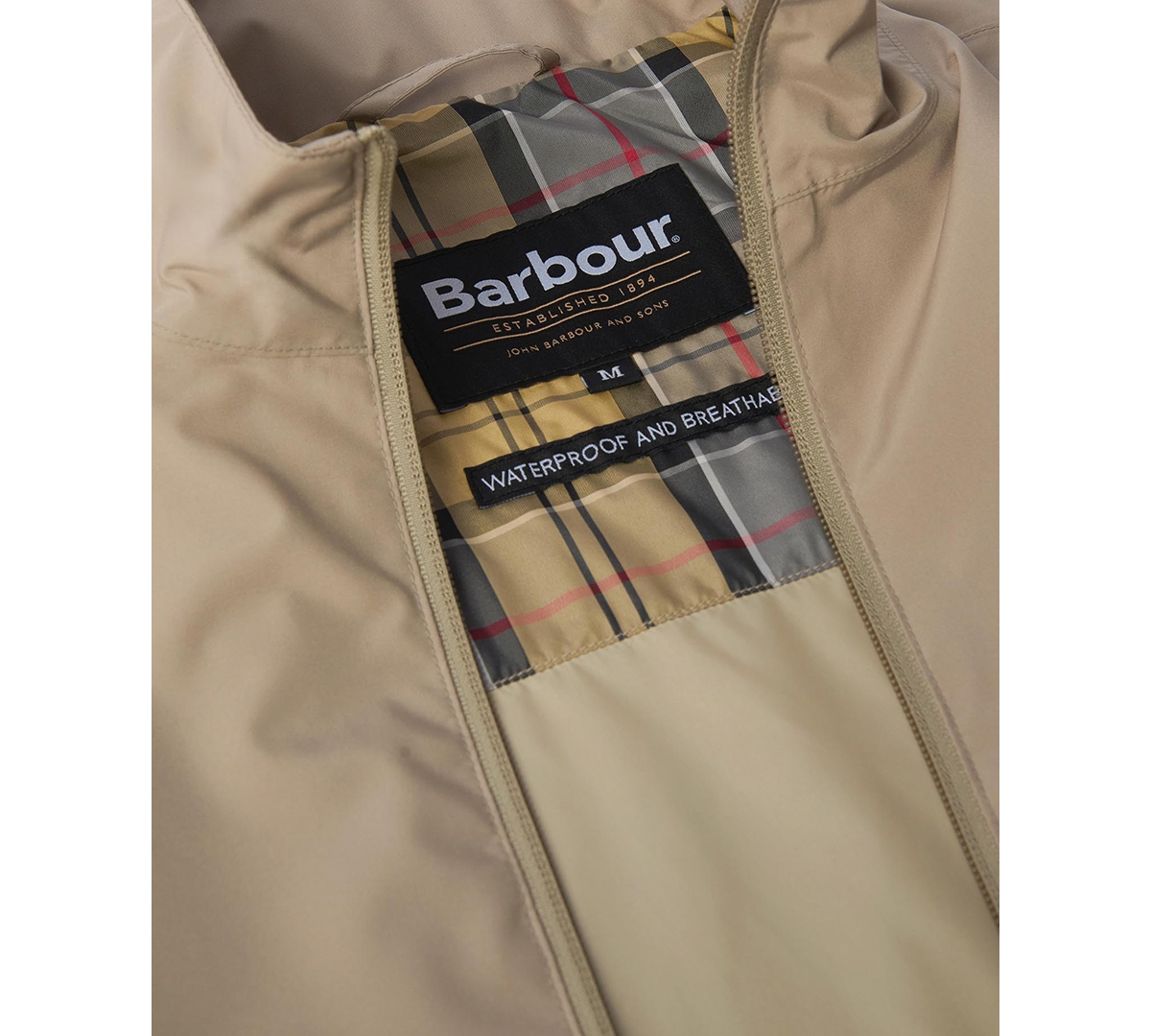 Shop Barbour Men's Korbel Waterproof Jacket In Washed Stone