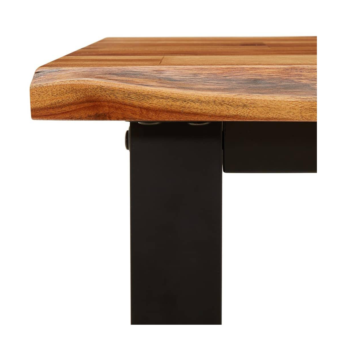 Bench with Live Edge 43.3" Solid Wood Acacia