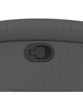 Recliner Chair Gray Faux Leather