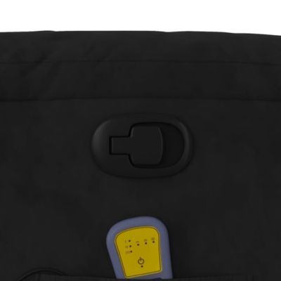 Massage Recliner Chair Black Microfiber, metal, plywood Standard