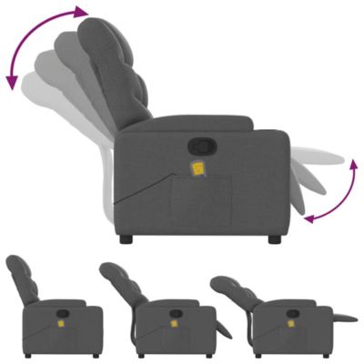 Massage Recliner Chair Dark grey