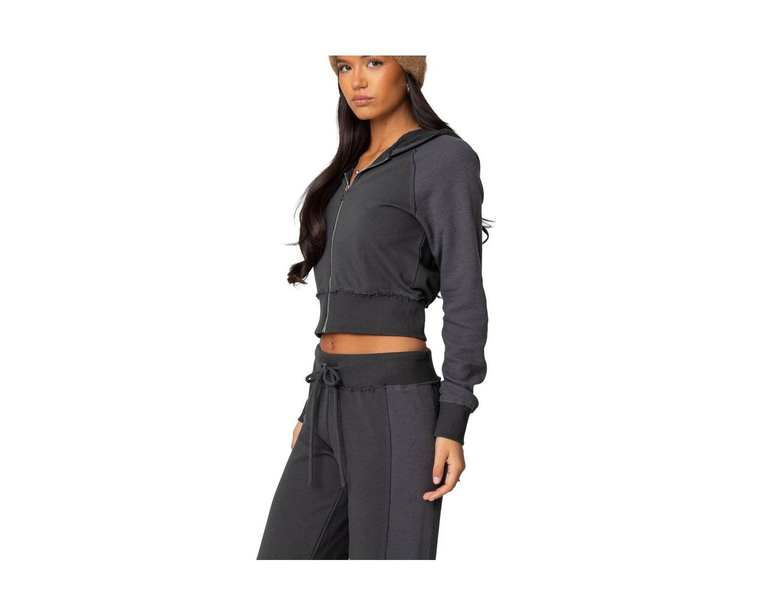 Women's Chandler Waffle Hooded Cardigan