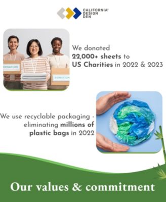 Rayon from Bamboo Deep Pocket 5-Pc. Sheet Set, Split King