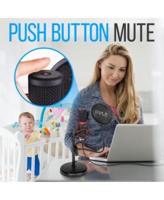 USB Computer Microphone Kit with Shock Mount, Pop Filter, and Desktop Stand for Streaming and Recording