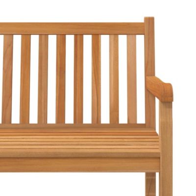 Garden Bench Teak Solid Teak Wood 59.1 in Sturdy Garden Bench
