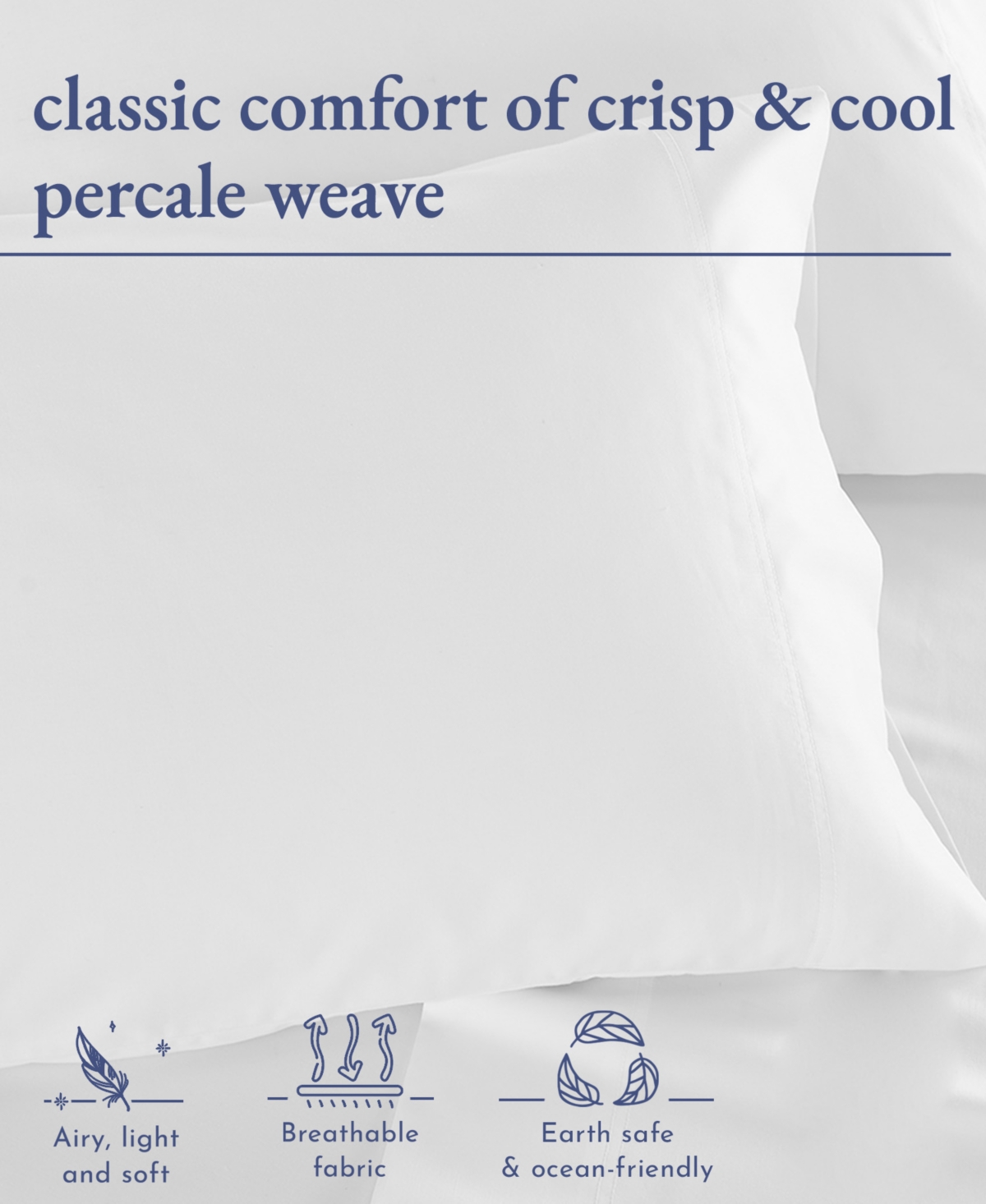 100% Organic Cotton Pillow Cases / Standard Set Of 2, Authentic Gots Certified, Soft & Cooling Percale Weave Cotton Pillowcases with envelope cl