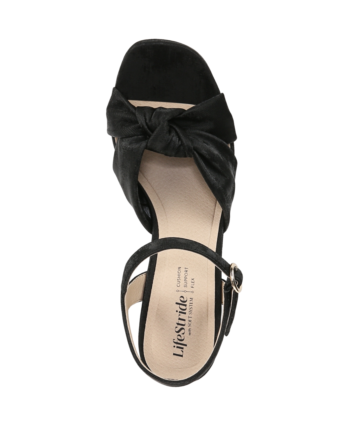 LIFESTRIDE WOMEN'S AUGUST SQUARE OPEN TOE PLATFORM SANDALS 
