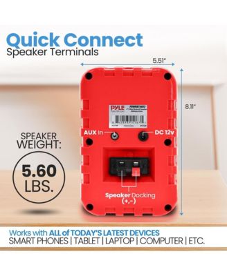 4” 2-Way Indoor/Outdoor Bluetooth Wireless Speaker System - Waterproof, 300W Max Power, 1/2” Tweeter