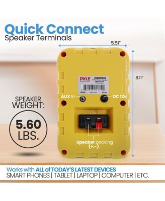 4” 2-Way Indoor/Outdoor Bluetooth Wireless Speaker System - Waterproof, 300W Max Power, 1/2” Tweeter