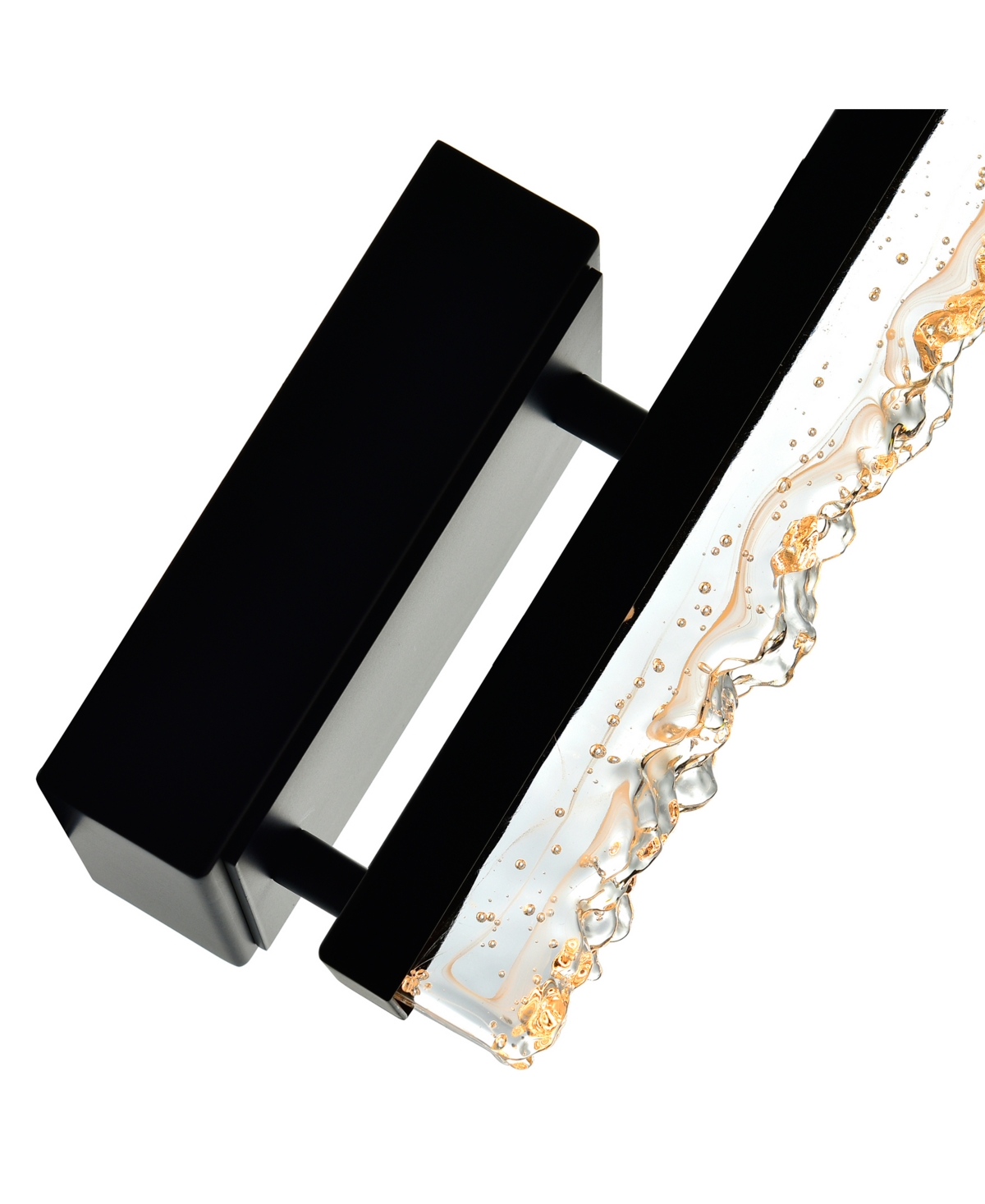 Shop Cwi Lighting 16" Metal Stagger Integrated Led Wall Light In Black