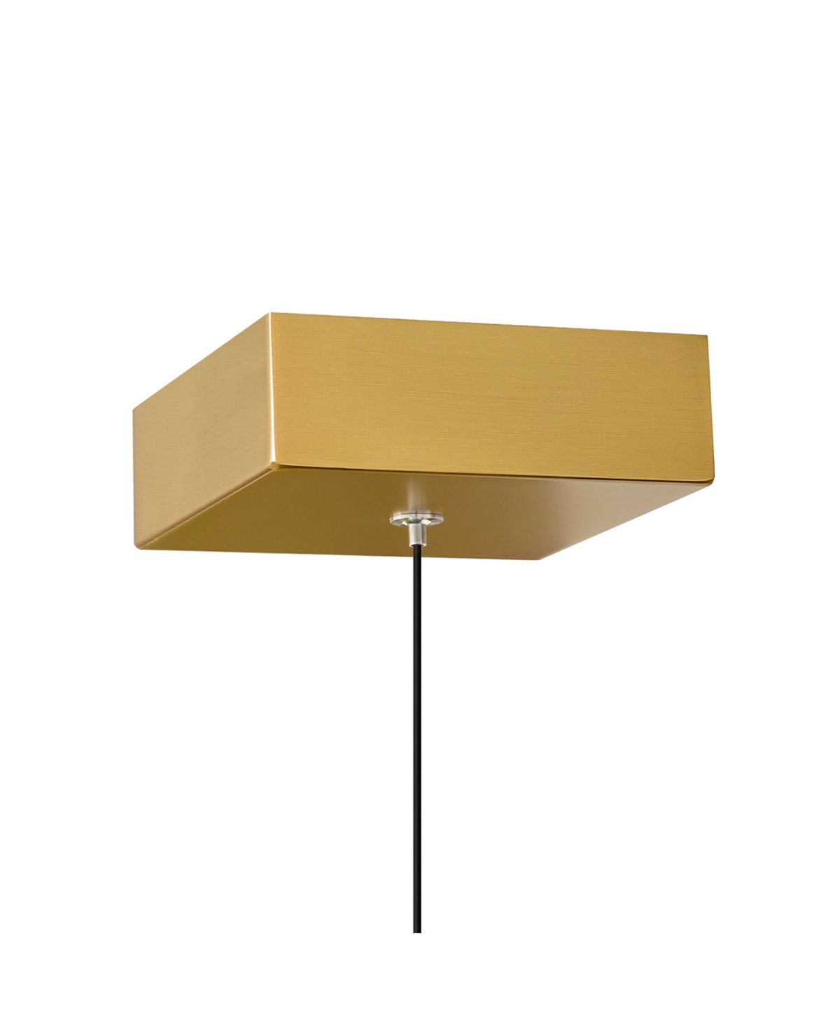 Cwi Lighting 16" Metal Greta Integrated Led Mini Pendant In Brass