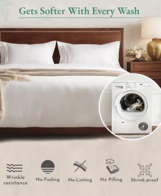 Luxury Flat Sheet Only - 600 Thread Count 100% Cotton Sateen - Soft, Breathable and Durable Top Sheet