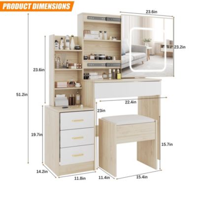 1 PC  Particle Board and MDF Bedroom Dresser with Electrical Outlet 4 Drawer Storage Cabinet Dresser