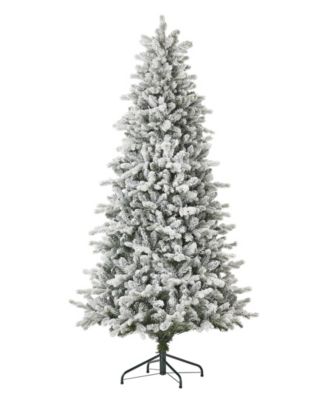 6' Artificial Palmetto Pine Flocked Tree