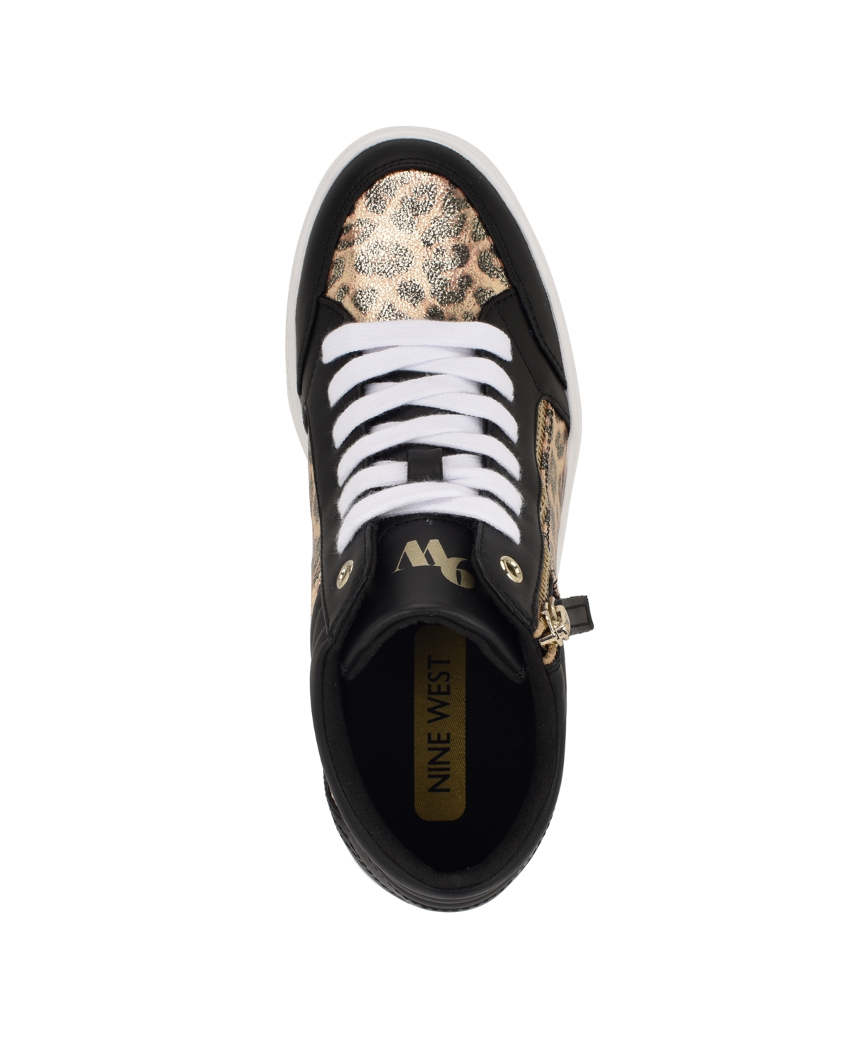 NINE WEST WOMEN'S TONS HIGH TOP HIDDEN WEDGE SNEAKERS 