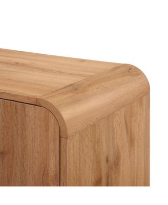 2-Door 1-Drawer with Soft Close Buffet Cabinet with Black Metal Legs