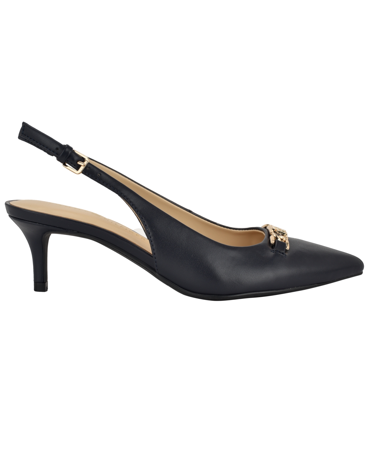 Tommy Hilfiger Women's Tienna Slingback Pointed Toe Pumps In Dark Blue