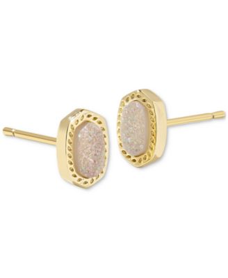 Kendra Scott - 14k Gold-Plated Oval Stone Stud Earrings