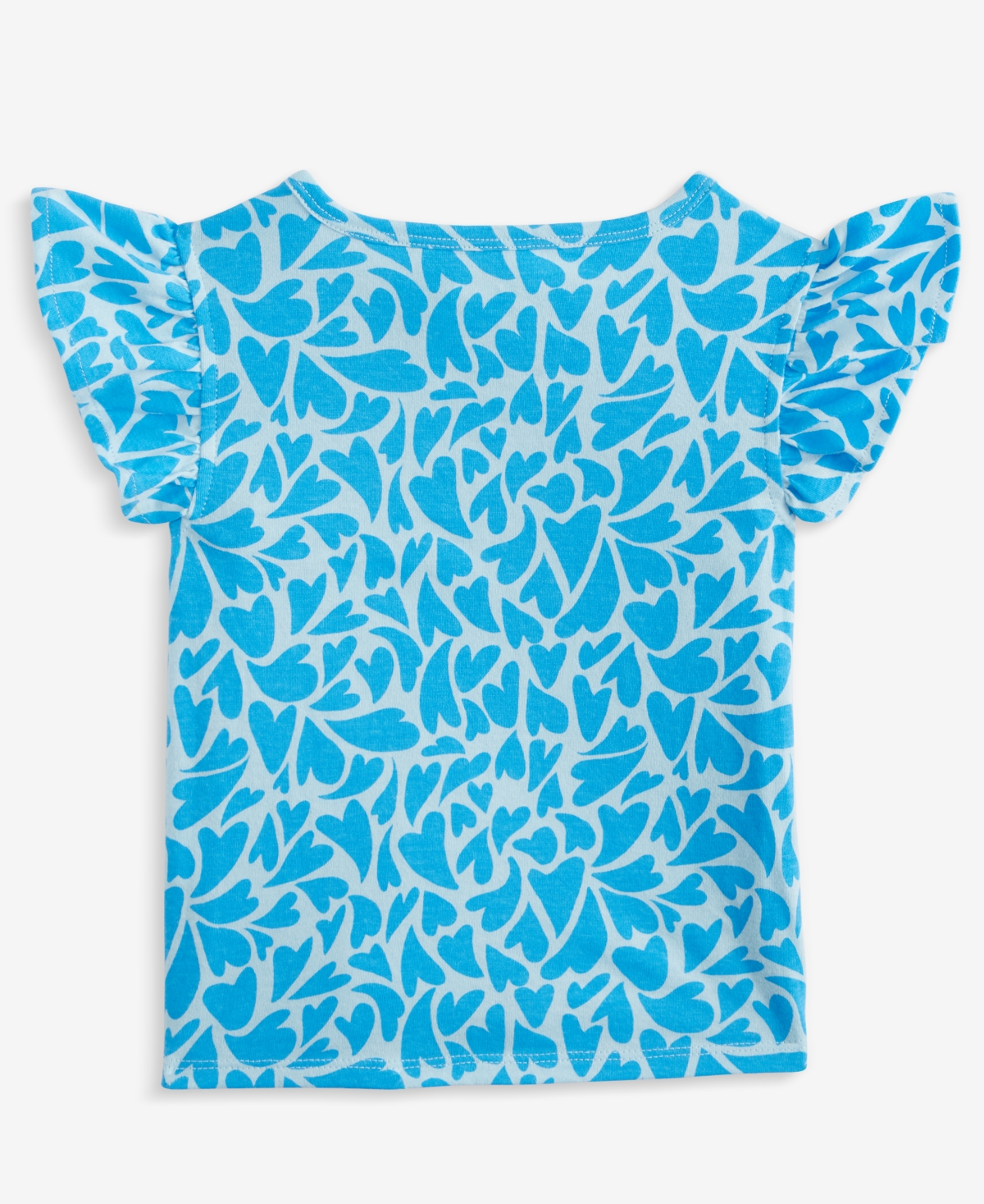 Epic Threads Toddler Girls Aquatic Hearts Tie T-shirt, Exclusively At Macy's In Blue