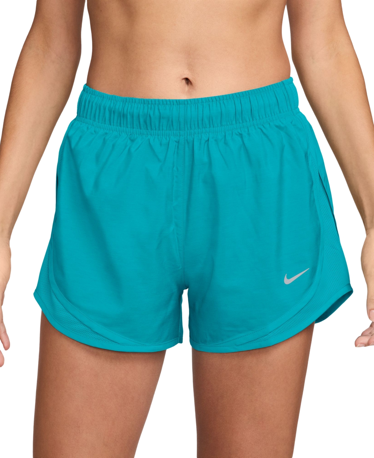 Nike Women's Tempo Dri-fit Mid Rise Brief-lined Running Shorts