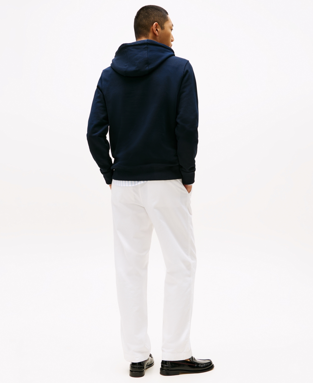 Shop Tommy Hilfiger Men's Embroidered Nautical Flag Sweatshirt In Desert Sky 654 920