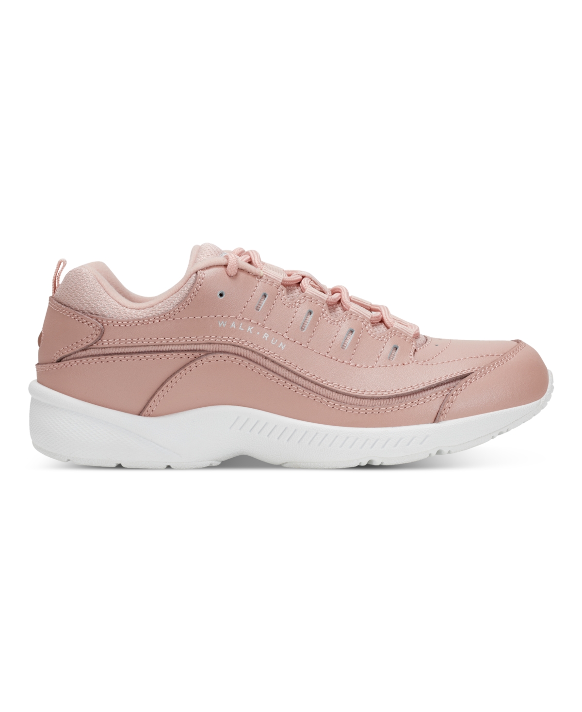 Shop Easy Spirit Women's Romy Lightweight Easy-on Walking Shoes In Pink Rose Leather