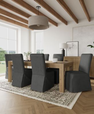 7pc Dining Set (Davie Rectangular Table & 6 Estby Chairs)