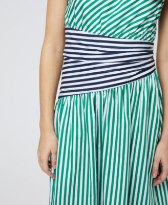 Women's Alexis Cotton One-Shoulder Striped Dress