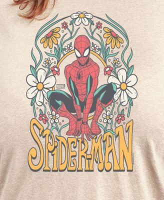 Plus Size Marvel Spider-Man Graphic Crew Neck Tee