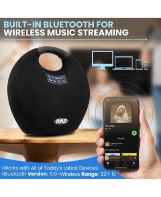 5.25” Portable Wireless Bluetooth Streaming Speaker with Waterproof Design, Wireless Microphone, TWS, USB/MP3 Playback, Rechargeable Battery