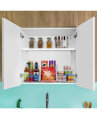 10 Pack Medium Clear Plastic Storage Bins with Handle