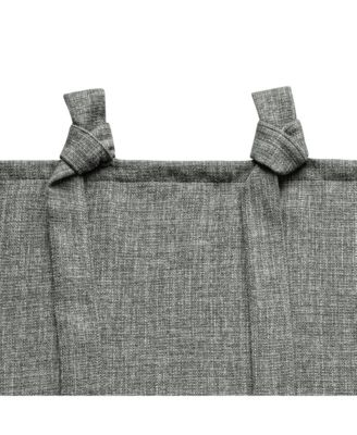 Garrett Textured Tie Knots Curtains Pair, 52"X96"