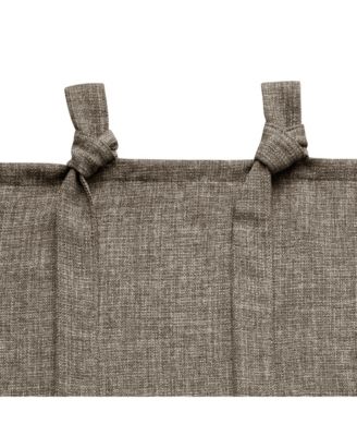 Garrett Textured Tie Knots Curtains Pair, 52"X108"