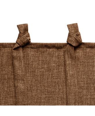 Garrett Textured Tie Knots Curtains Pair, 52"X96"