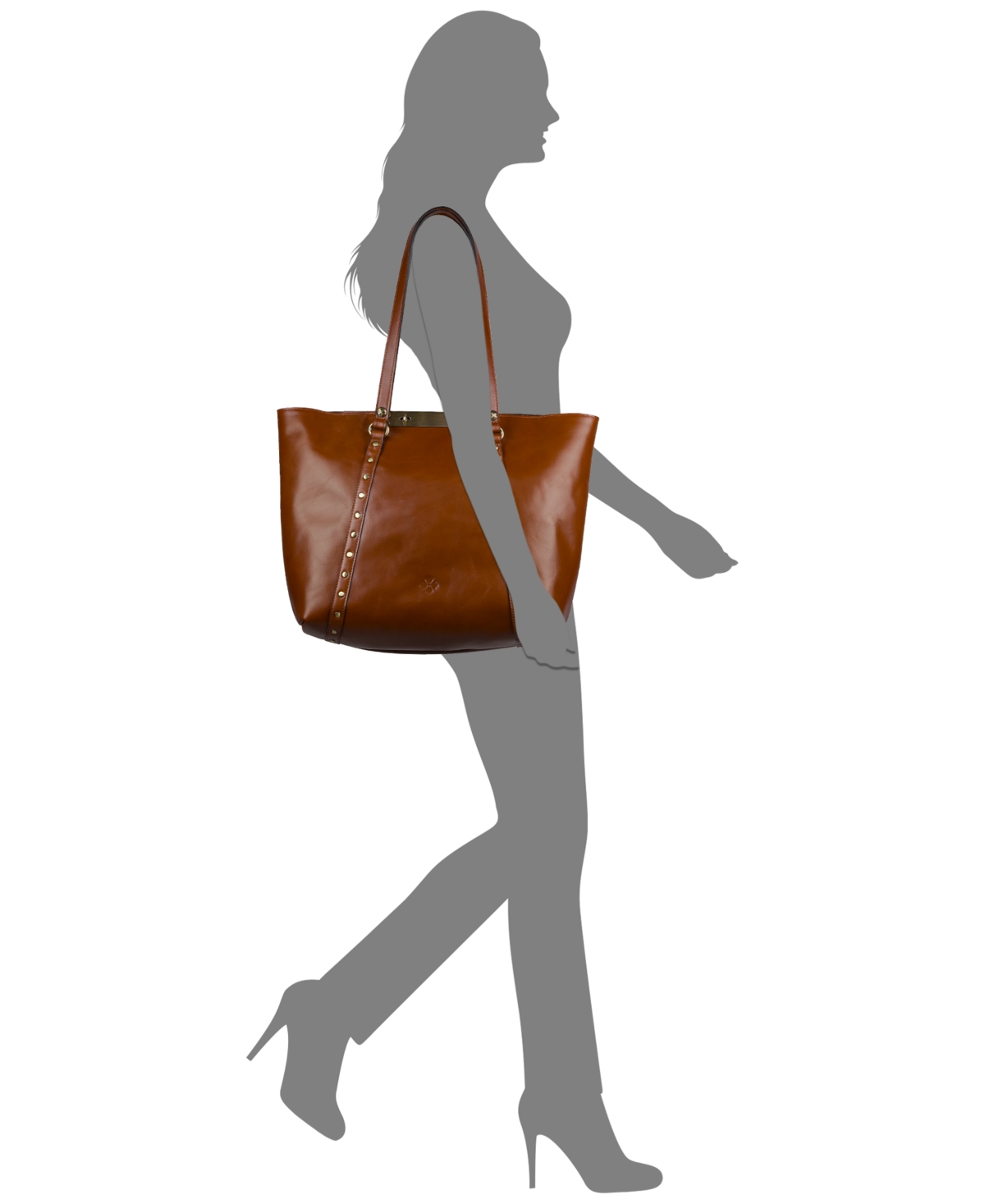 PATRICIA NASH BENVENUTO SMOOTH LEATHER TOTE 