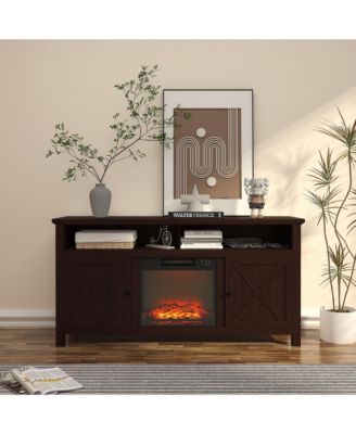 TV Stand Fits TVs up to 60 inches with Electric Fireplace
