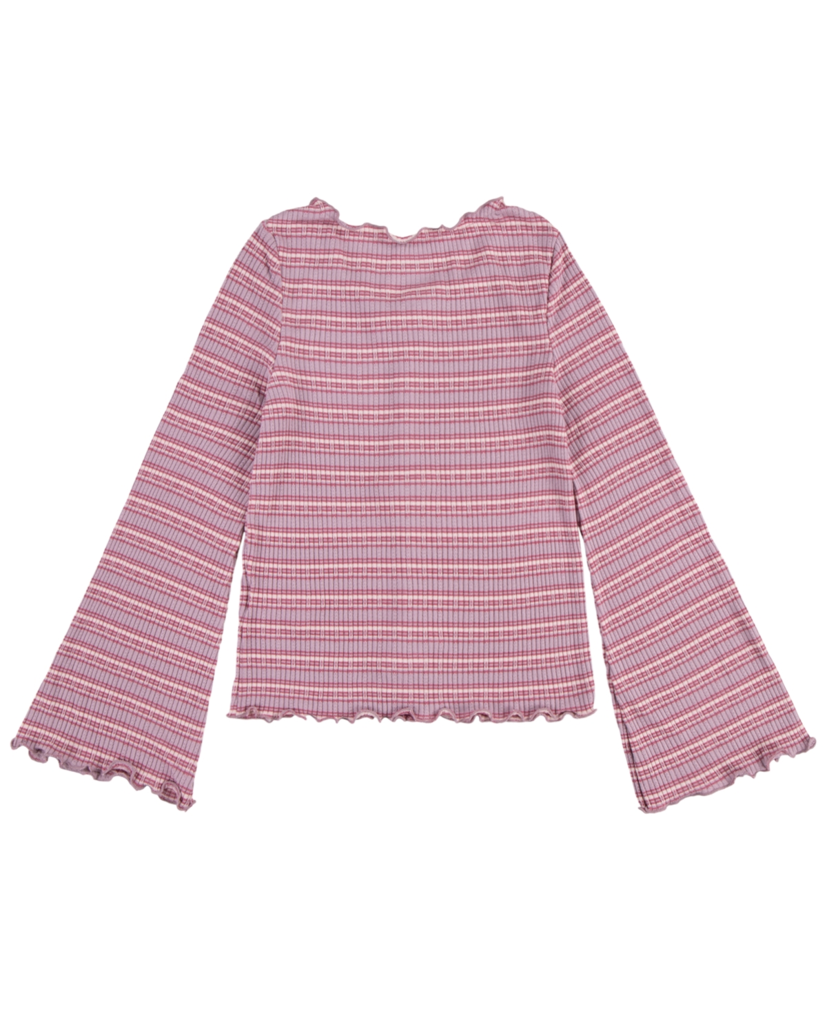 Levi's Big Girls Ribbed Bell-sleeve Knit Top In Ahsmauve S