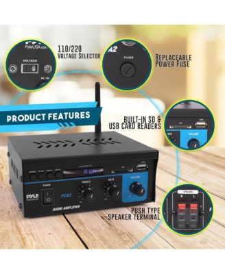 Compact Bluetooth Stereo Power Amplifier, 2 x 40W