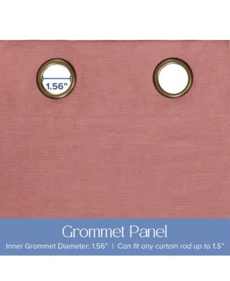 Texture Room Darkening Grommet Curtains Pair, 52"X84"