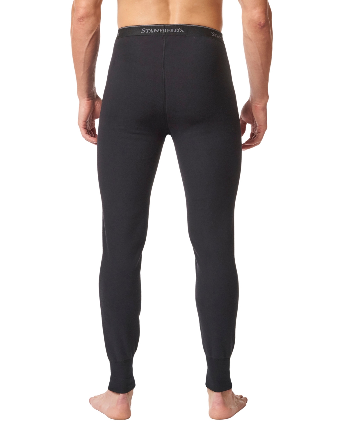 Stanfield's Men's Heat Ultralight Base Layer Long Underwear In Charcoal