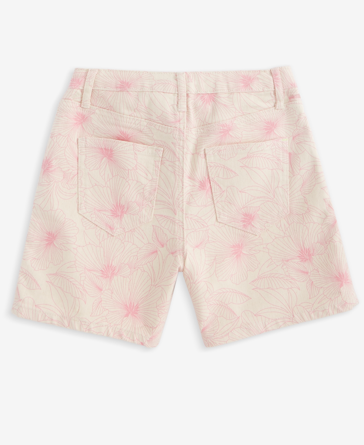 Shop Epic Threads Little & Big Girls Floral-print Denim Midi Shorts, Exclusively At Macy's In Riviera Wa
