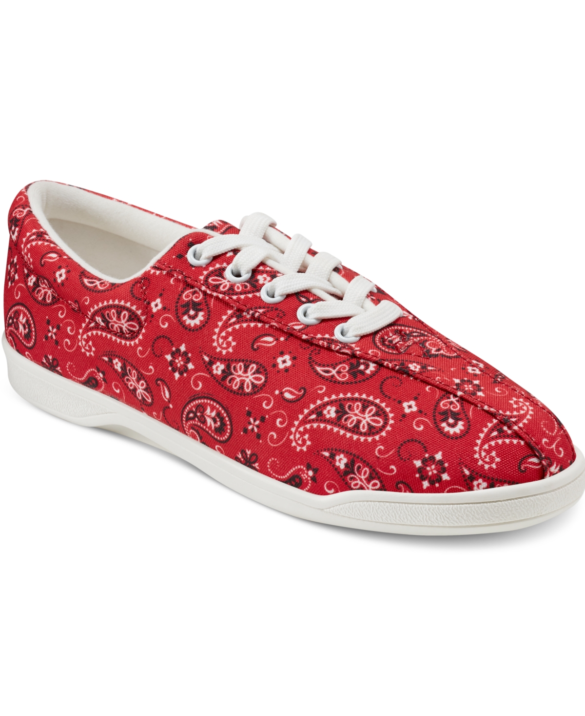 Shop Easy Spirit Women's Ap Lightweight Walking Sneakers In Red Bandana Print Multi