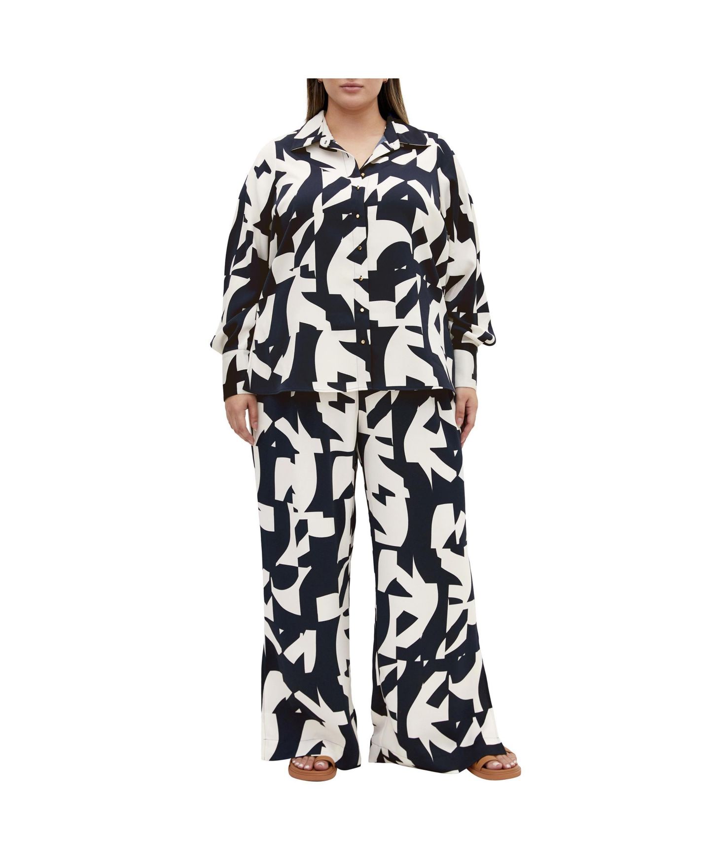 Женская рубашка CITY CHIC Enya Print, цвет: Geo Scarf — фото 4