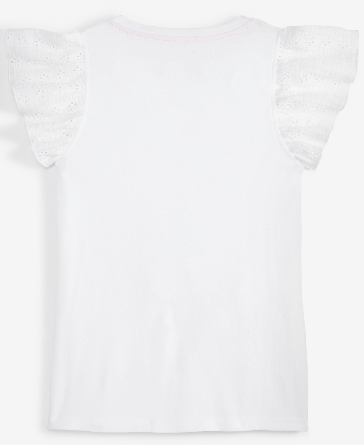 Shop Epic Threads Kid Girl Eyelet-flutter-sleeve Top, Exclusively At Macy's In Bright Whi